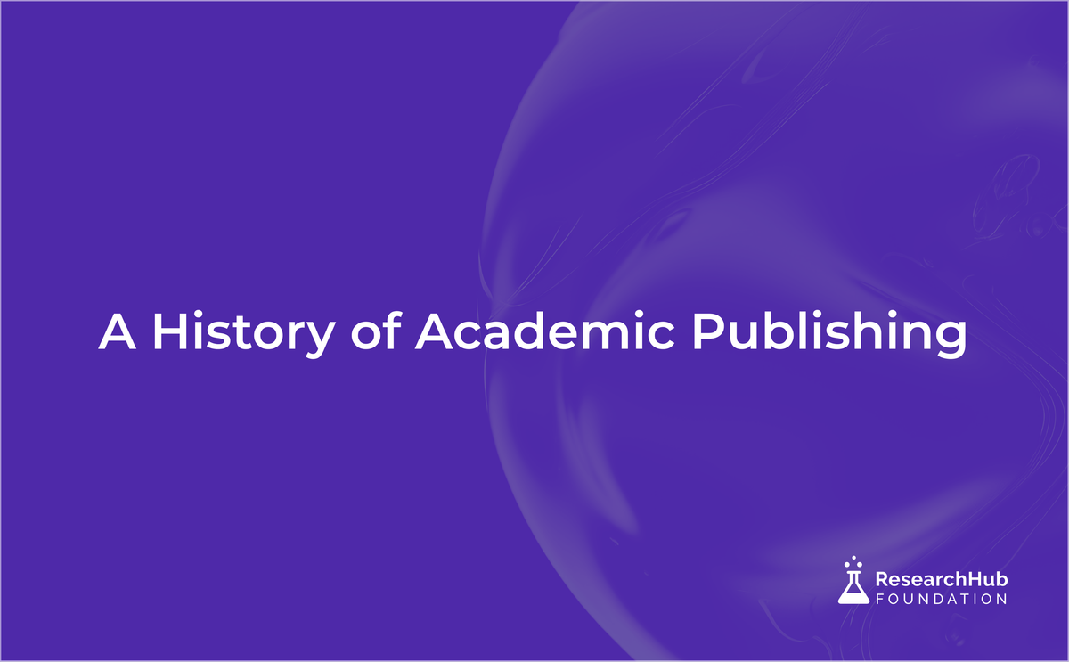 A History of Academic Publishing