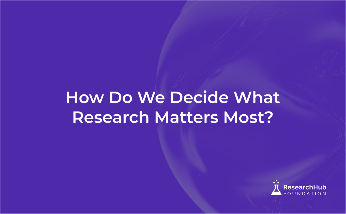 Prioritization in Science: How Do We Decide What Research Matters Most?