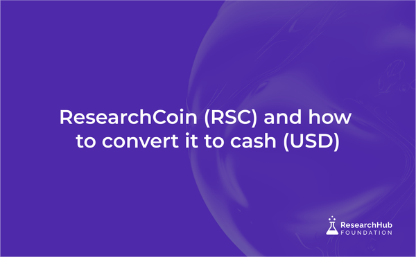 ResearchCoin (RSC) and How to Convert it to Cash (USD)